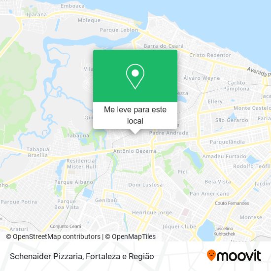 Schenaider Pizzaria mapa