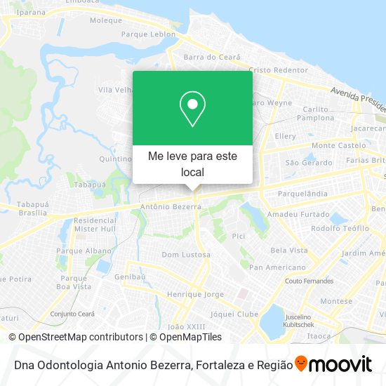 Dna Odontologia Antonio Bezerra mapa