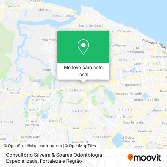 Consultório Silveira & Soares Odontologia Especializada mapa