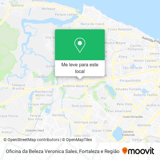 Oficina da Beleza Veronica Sales mapa