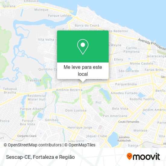 Sescap-CE mapa