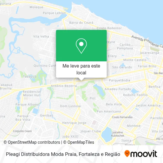 Pleagi Distribuidora Moda Praia mapa