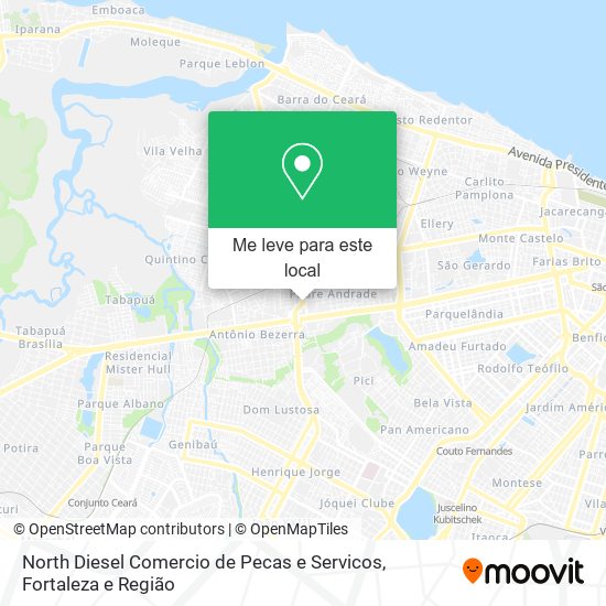 North Diesel Comercio de Pecas e Servicos mapa