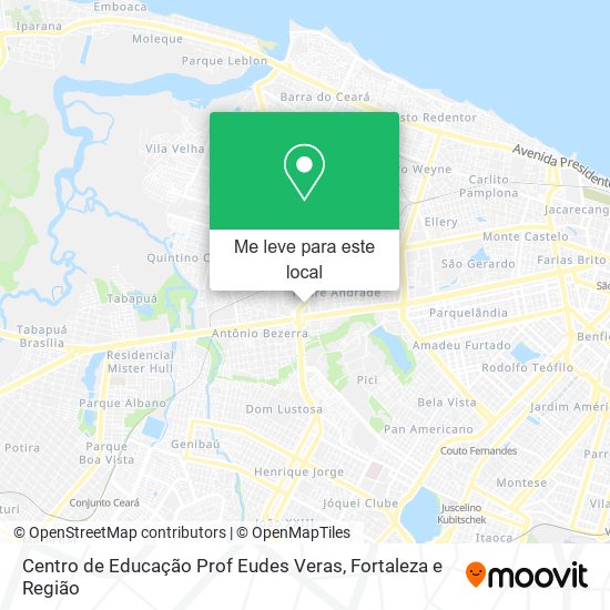 Centro de Educação Prof Eudes Veras mapa