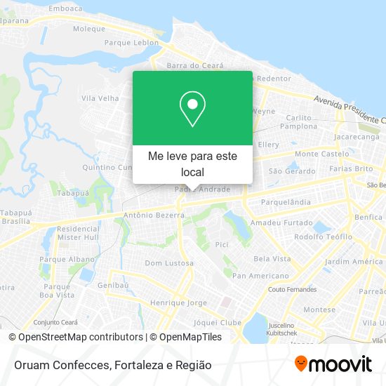 Oruam Confecces mapa