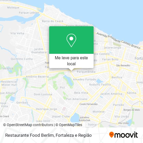 Restaurante Food Berlim mapa