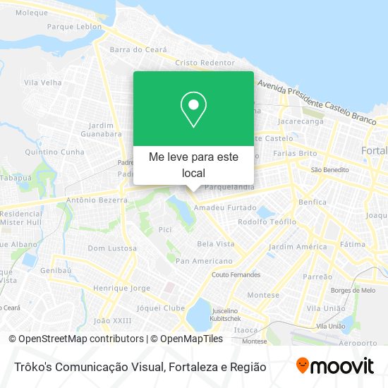 Trôko's Comunicação Visual mapa