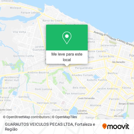 GUARAUTOS VEICULOS PECAS LTDA mapa