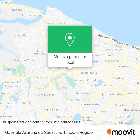 Gabriela Araruna de Souza mapa