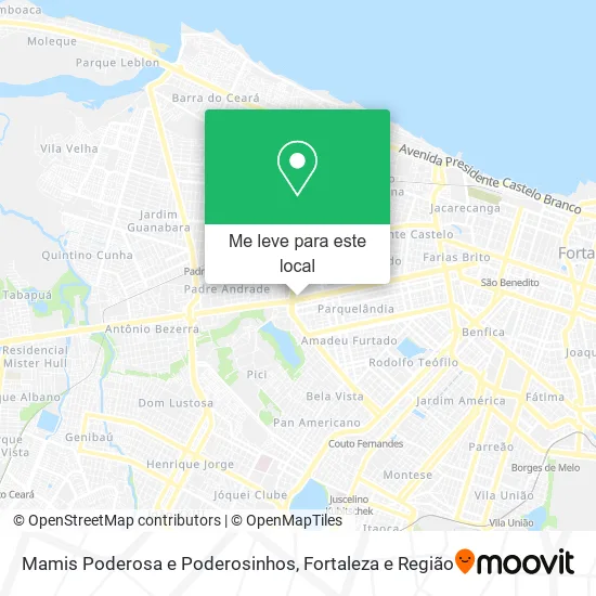 Mamis Poderosa e Poderosinhos mapa