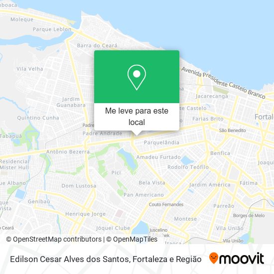 Edilson Cesar Alves dos Santos mapa