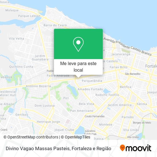 Divino Vagao Massas Pasteis mapa