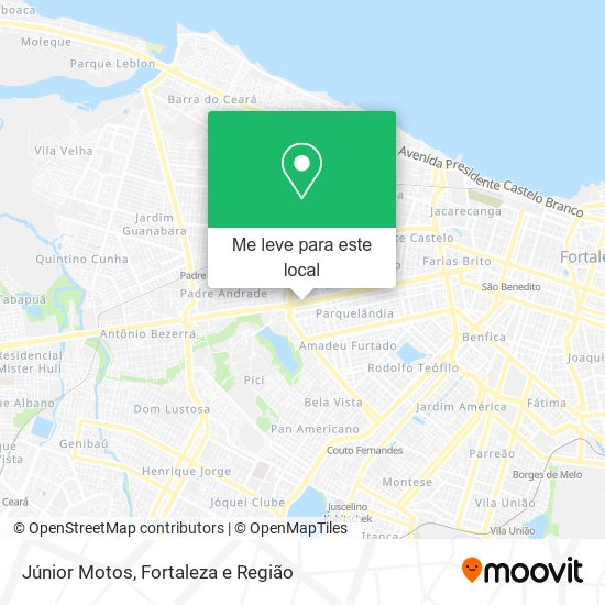 Júnior Motos mapa