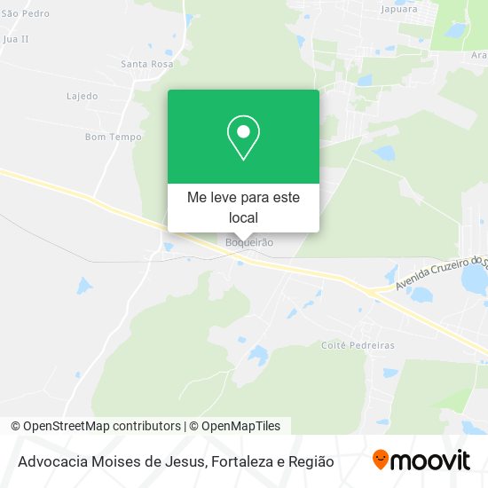 Advocacia Moises de Jesus mapa