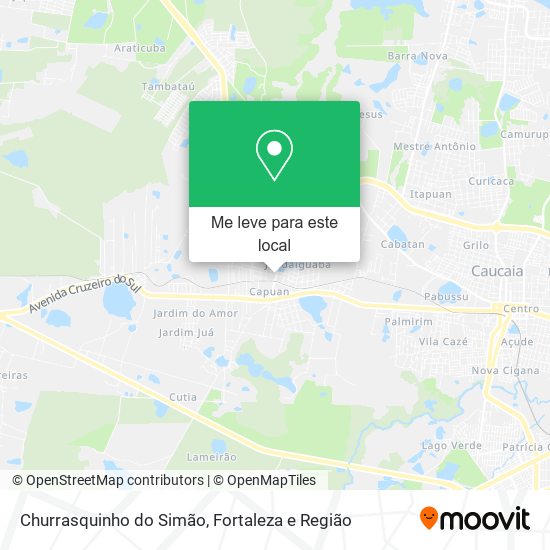 Churrasquinho do Simão mapa