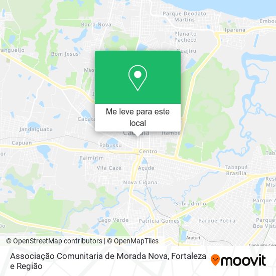 Associação Comunitaria de Morada Nova mapa