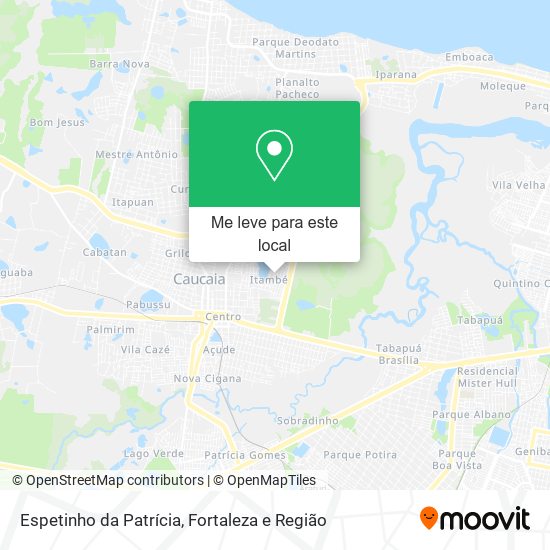 Espetinho da Patrícia mapa