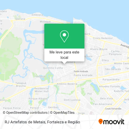 RJ Artefatos de Metais mapa