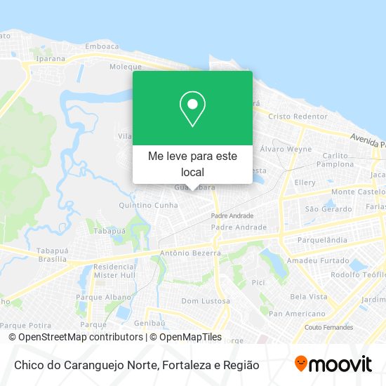 Chico do Caranguejo Norte mapa