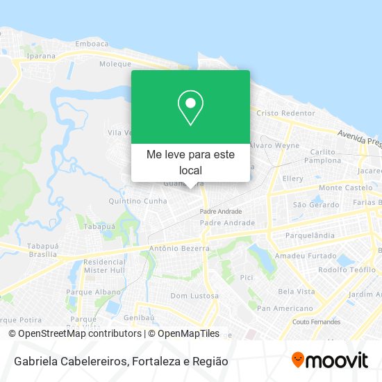 Gabriela Cabelereiros mapa