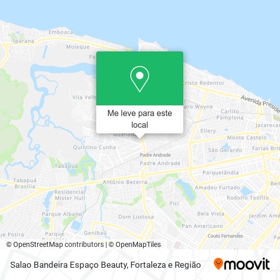 Salao Bandeira Espaço Beauty mapa