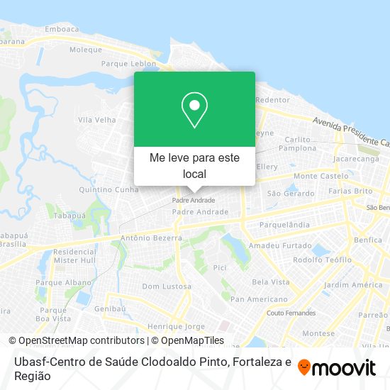Ubasf-Centro de Saúde Clodoaldo Pinto mapa