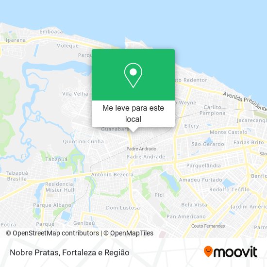 Nobre Pratas mapa