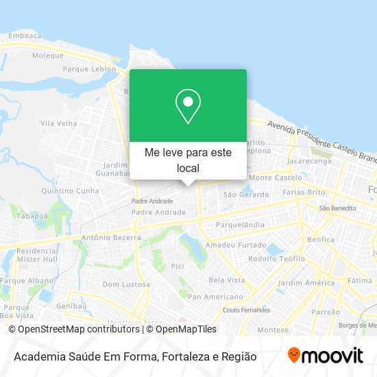 Academia Saúde Em Forma mapa