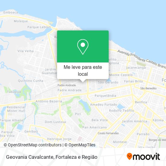 Geovania Cavalcante mapa