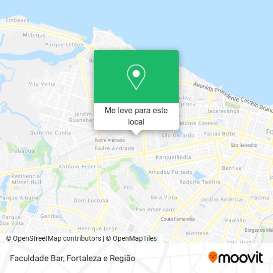 Faculdade Bar mapa