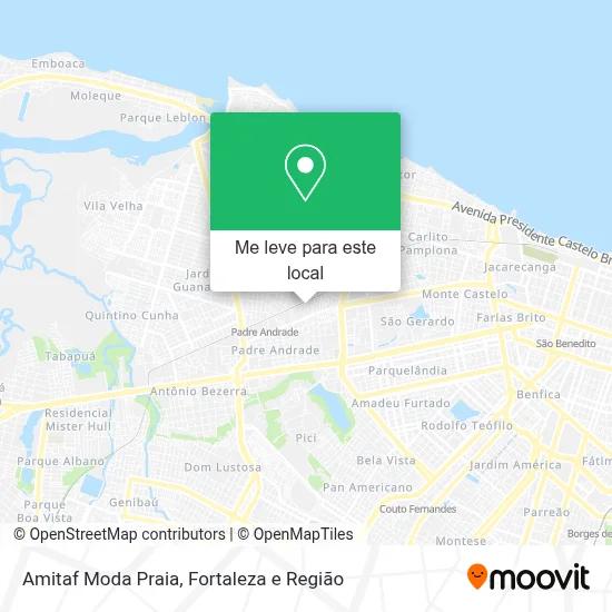 Amitaf Moda Praia mapa