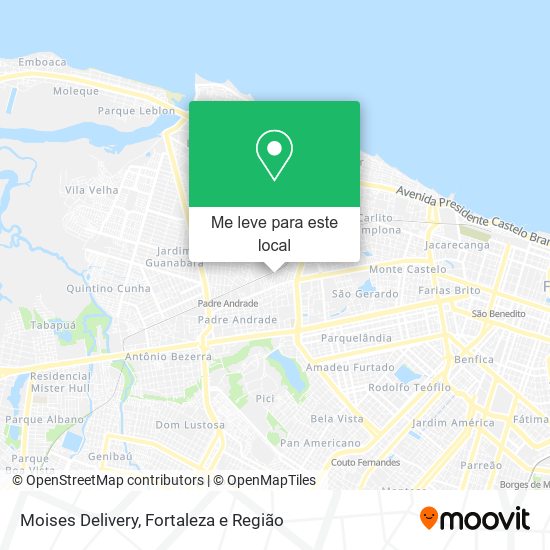 Moises Delivery mapa