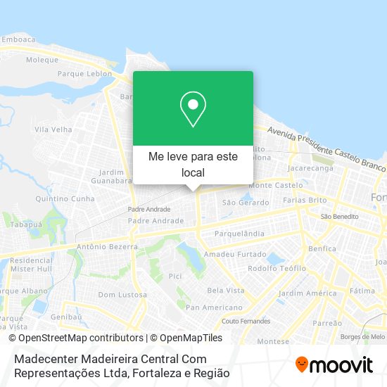 Madecenter Madeireira Central Com Representações Ltda mapa
