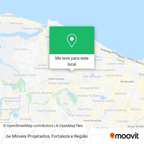 Jw Móveis Projetados mapa