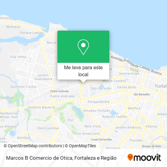 Marcos B Comercio de Otica mapa