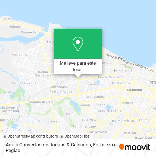 Adrilu Consertos de Roupas & Calcados mapa