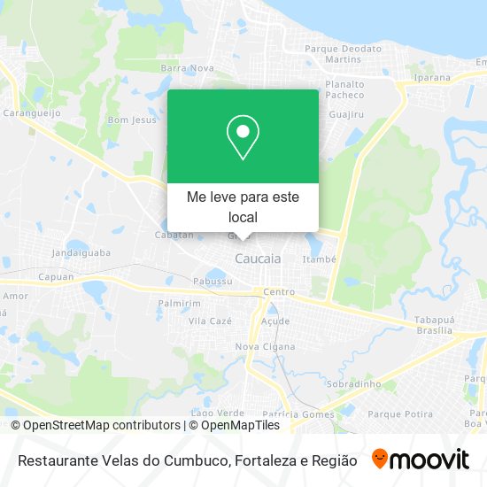 Restaurante Velas do Cumbuco mapa