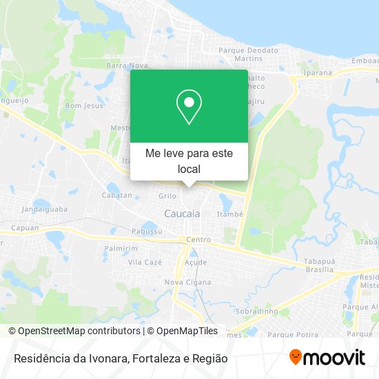 Residência da Ivonara mapa