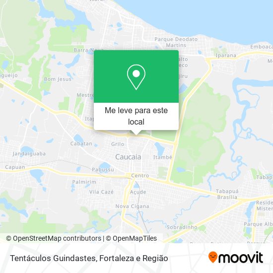 Tentáculos Guindastes mapa