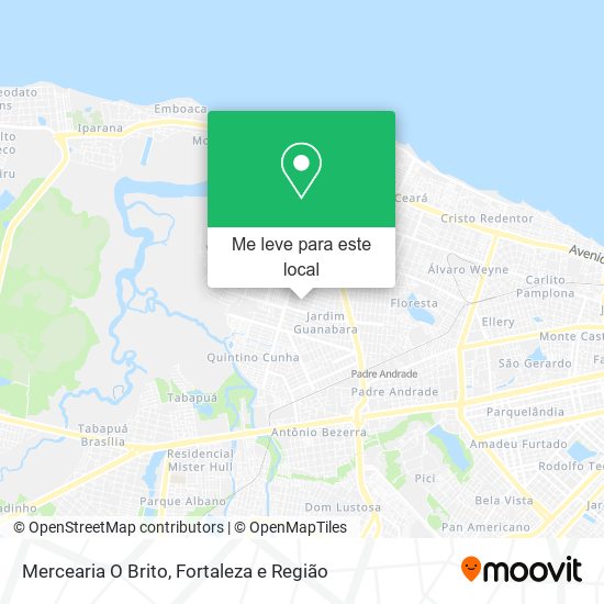 Mercearia O Brito mapa