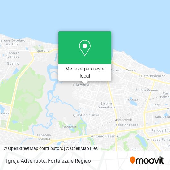 Igreja Adventista mapa