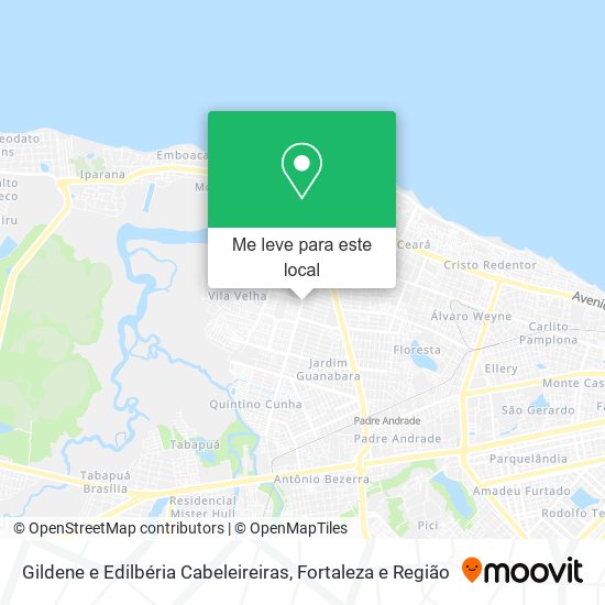 Gildene e Edilbéria Cabeleireiras mapa