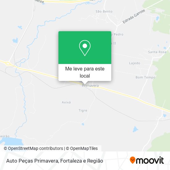 Auto Peças Primavera mapa