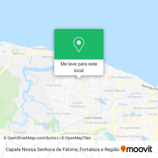 Capela Nossa Senhora de Fátima mapa
