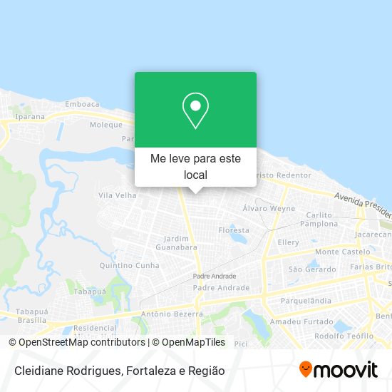 Cleidiane Rodrigues mapa