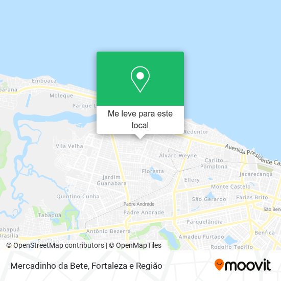 Mercadinho da Bete mapa