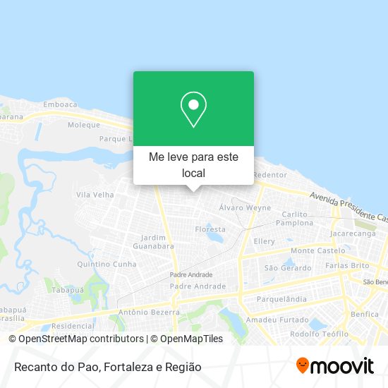 Recanto do Pao mapa