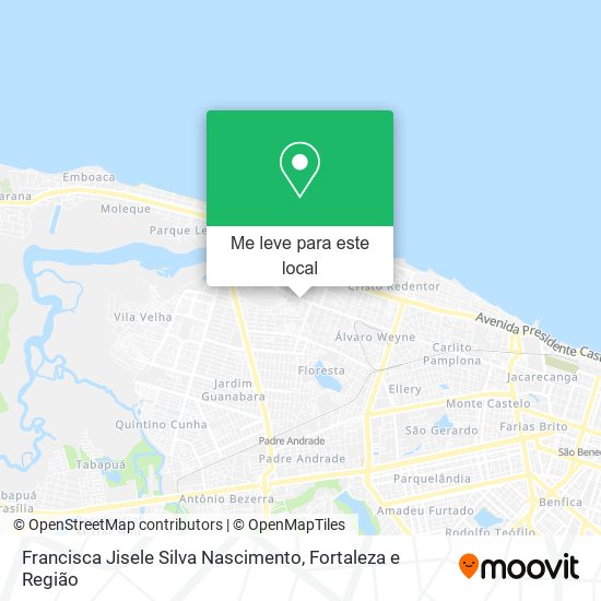 Francisca Jisele Silva Nascimento mapa