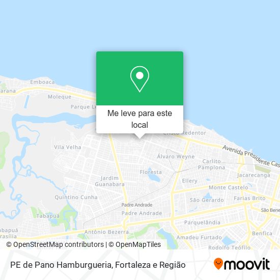 PE de Pano Hamburgueria mapa