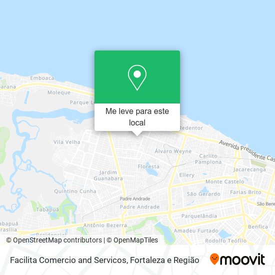 Facilita Comercio and Servicos mapa